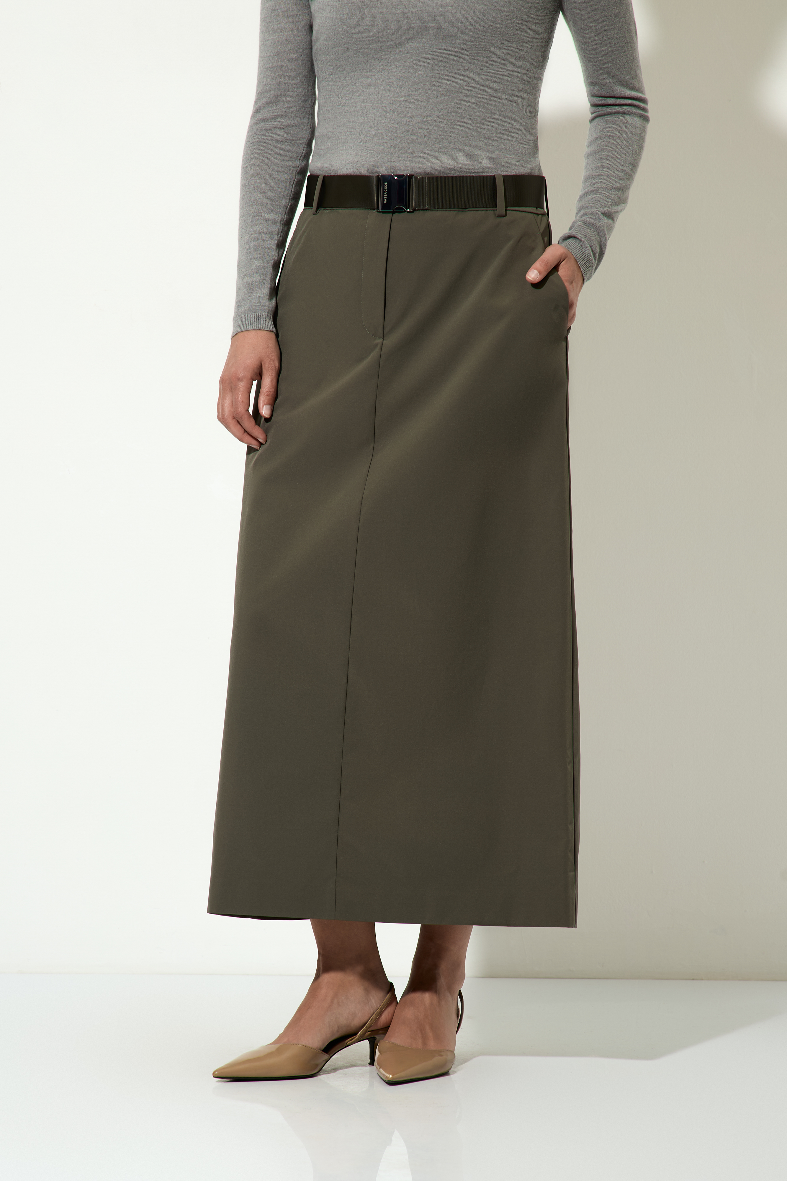 Юбка VASSA CODE, пол женский, цвет серый