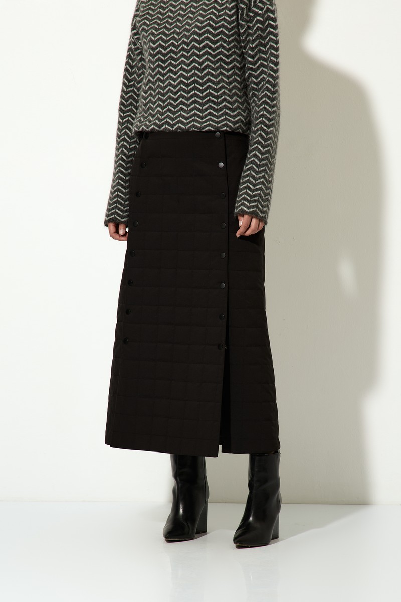 Skirt VASSA CODE, пол female, цвет black, фото №2