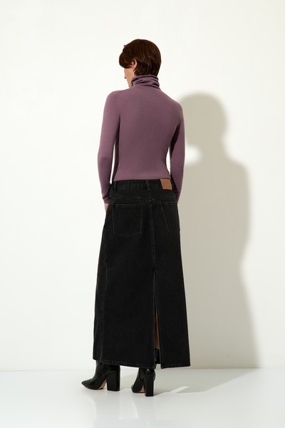 Джинсовая юбка VASSA CODE, пол женский, цвет серый, фото №3