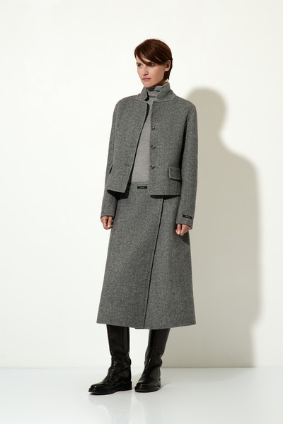 Жакет укороченный VASSA CODE, пол женский, цвет серый, фото №2