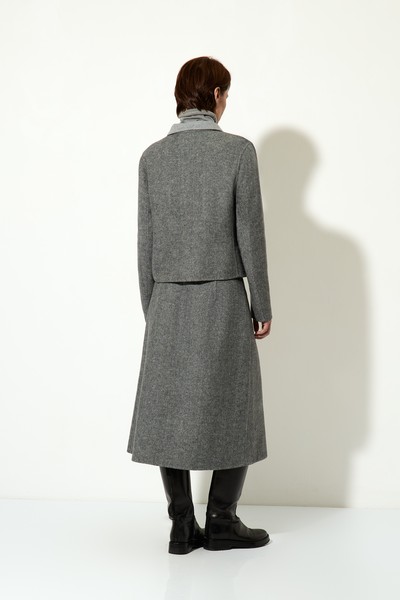 Жакет укороченный VASSA CODE, пол женский, цвет серый, фото №3