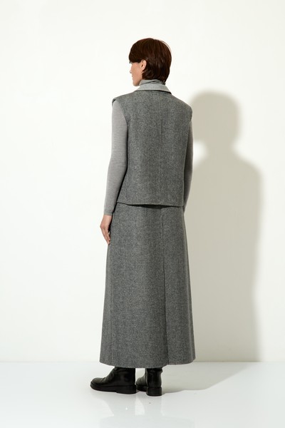 Жилет VASSA CODE, пол женский, цвет серый, фото №4