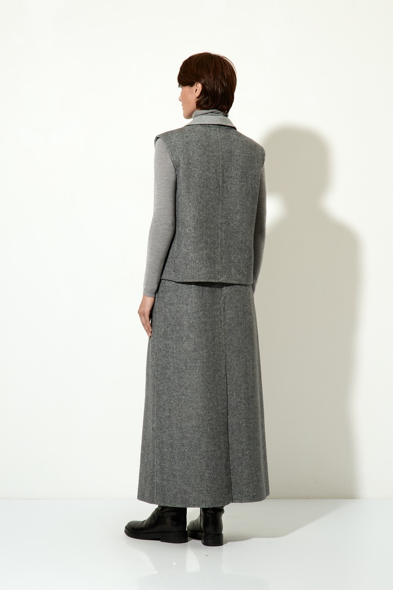 Жилет VASSA CODE, пол женский, цвет серый, фото №4