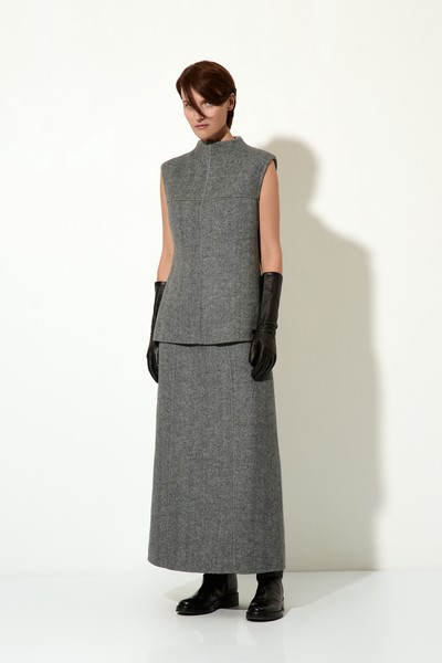 Жилет VASSA CODE, пол женский, цвет серый, фото №3