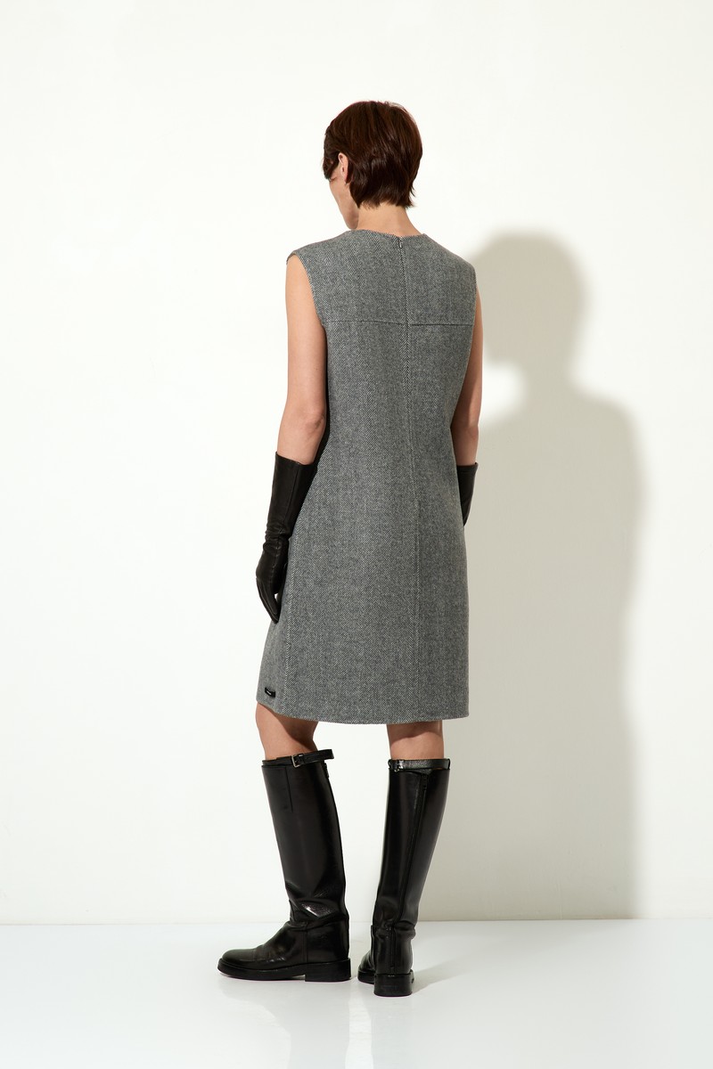 Платье VASSA CODE, пол женский, цвет серый, фото №2