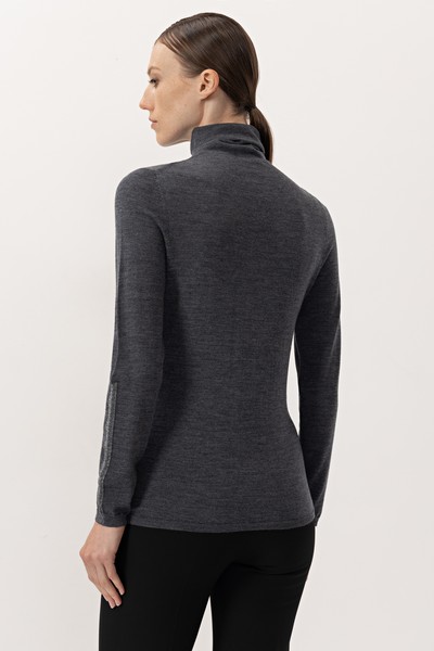 Водолазка из шерсти VASSA&Co, пол женский, цвет серый, фото №3