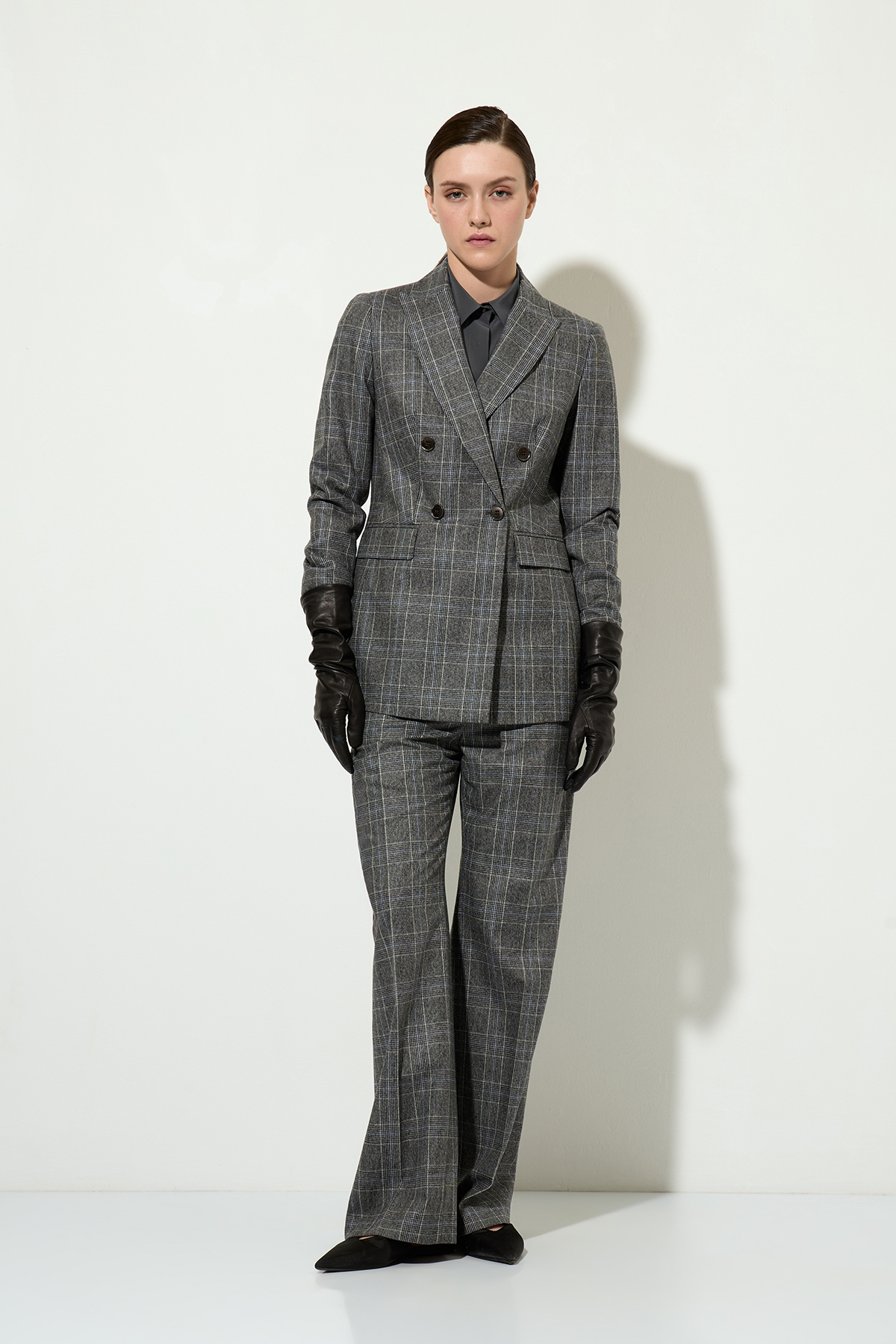 Жакет в клетку VASSA&Co, пол женский, цвет серый