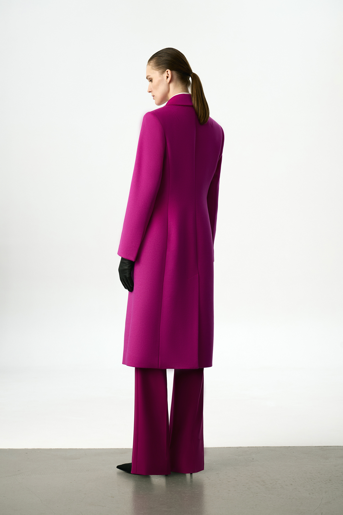Пальто в оттенке темная фуксия VASSA&Co, пол женский, цвет фиолетовый