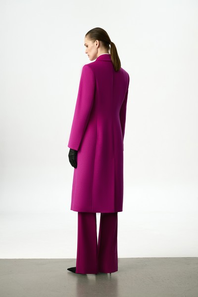 Пальто в оттенке темная фуксия VASSA&Co, пол женский, цвет фиолетовый, фото №5