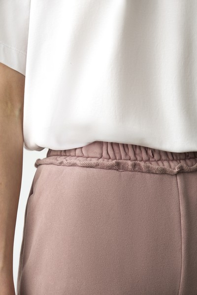 Брюки-джоггеры VASSA CODE, пол женский, цвет сиреневый, фото №5