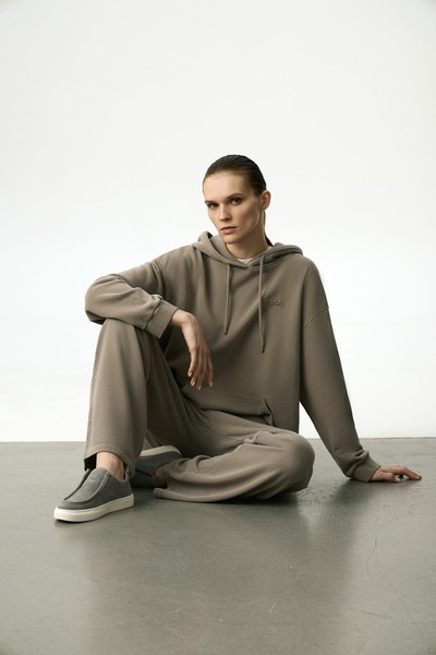 Худи зеленого цвета VASSA CODE, пол женский, цвет зеленый, фото №3