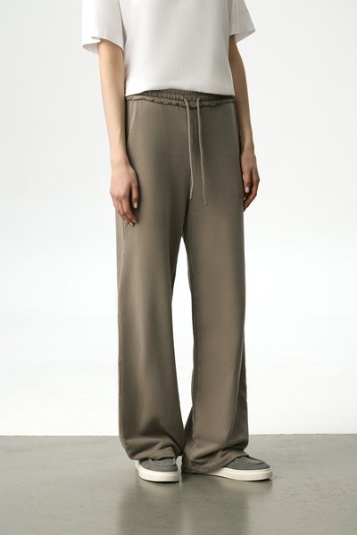 Брюки спортивные широкие VASSA CODE, пол female, цвет зеленый, фото №3