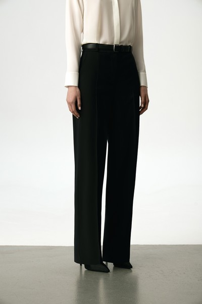 Брюки со стрелками VASSA&Co, пол женский, цвет черный, фото №3