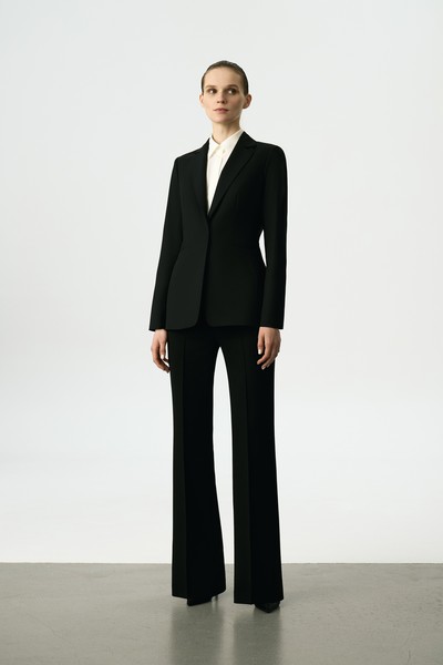 Жакет со съемной баской VASSA&Co, пол женский, цвет черный, фото №5