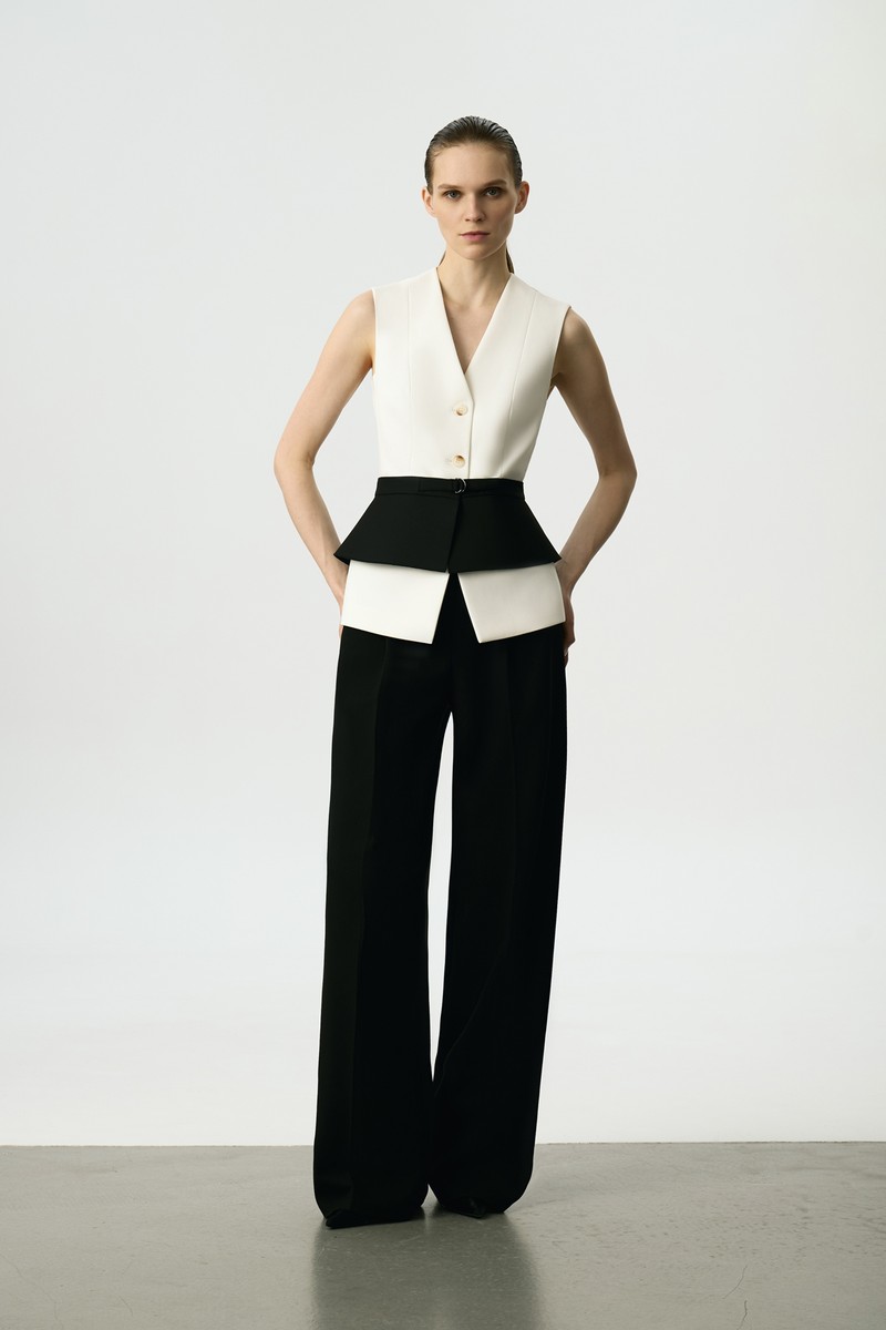 Жилет белый VASSA&Co, пол женский, цвет белый, фото №5