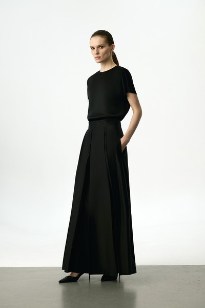 Юбка-макси со складками VASSA&Co, пол женский, цвет черный, фото №2