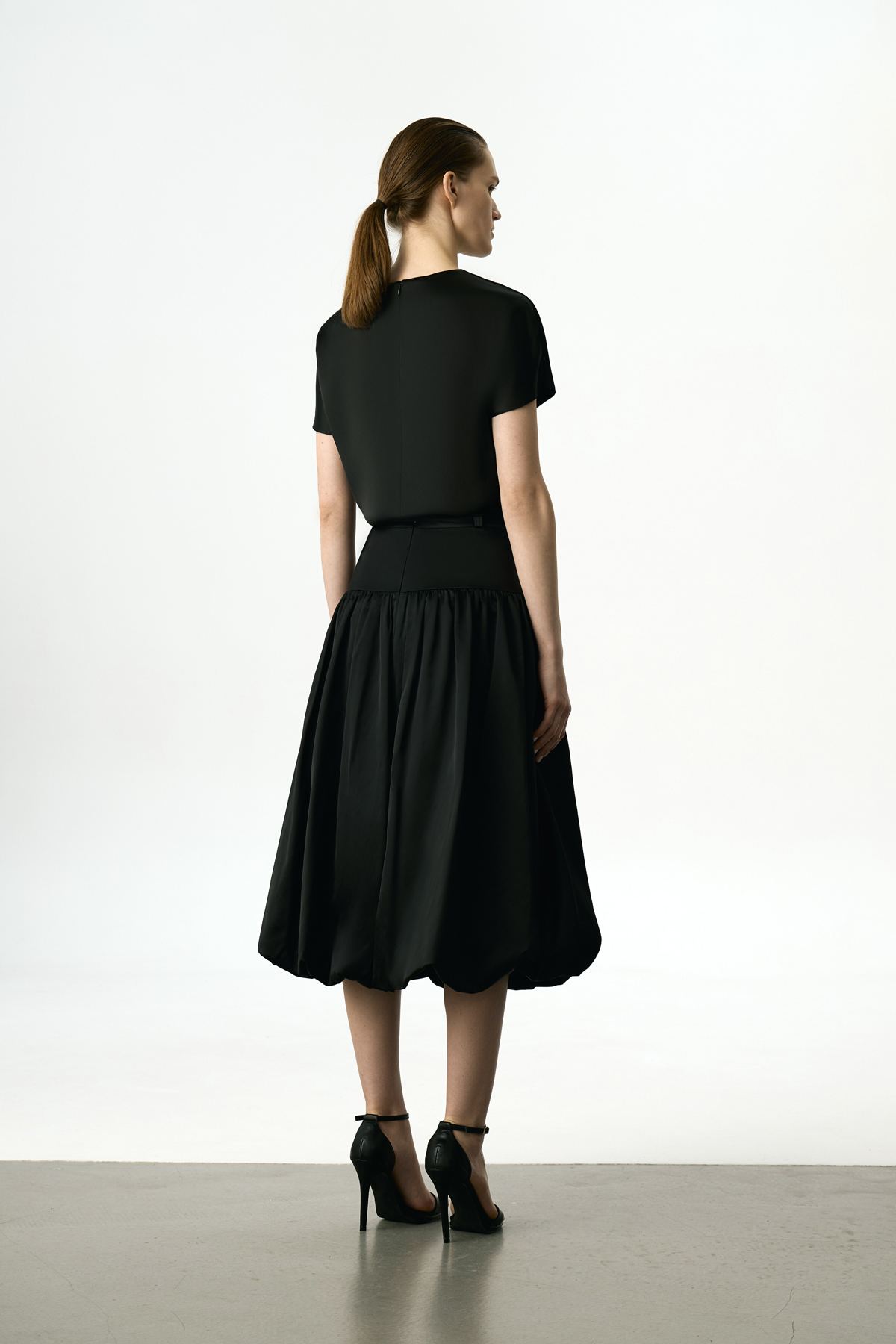 Юбка баллон VASSA&Co, пол женский, цвет черный