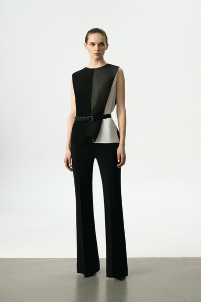 Брюки классические со стрелками VASSA&Co, пол female, цвет black, фото №2