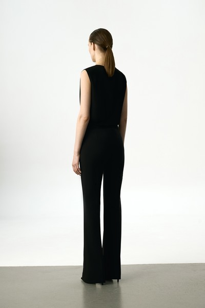 Брюки классические со стрелками VASSA&Co, пол female, цвет black, фото №4