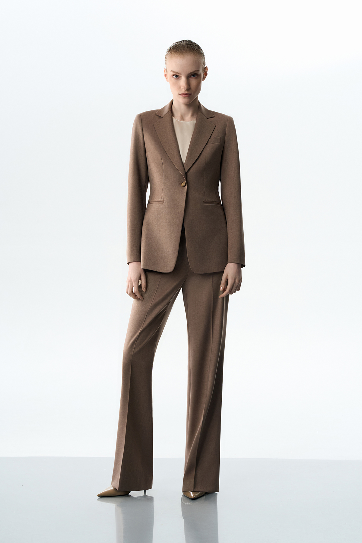 Жакет коричневый VASSA&Co, пол женский, цвет коричневый, фото №2