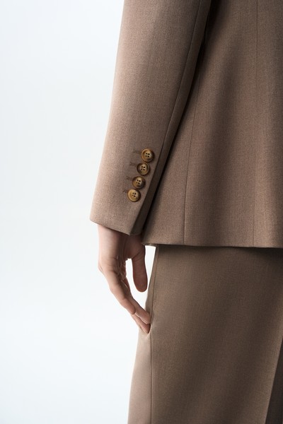 Жакет коричневый VASSA&Co, пол женский, цвет коричневый, фото №9