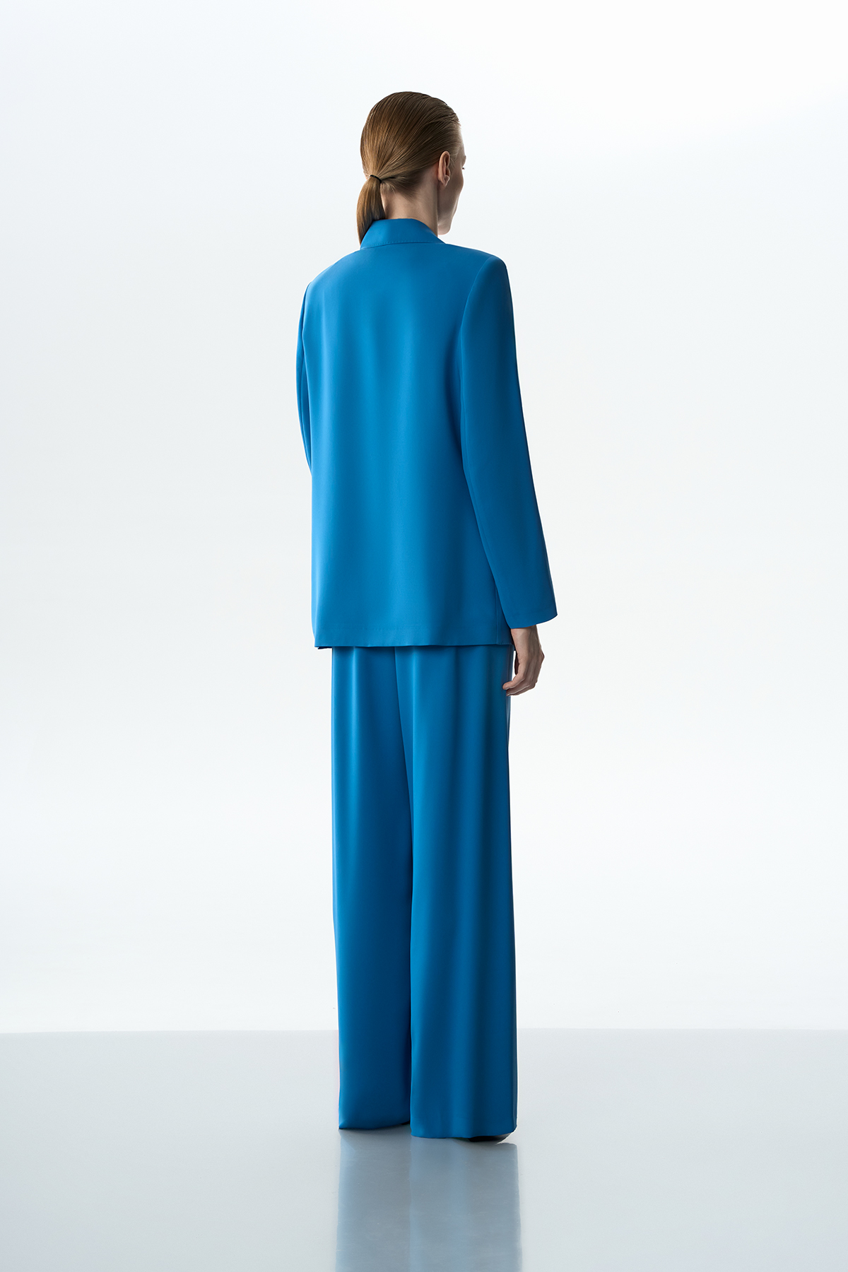 Жакет хлопковый VASSA&Co, пол female, цвет синий, фото №3