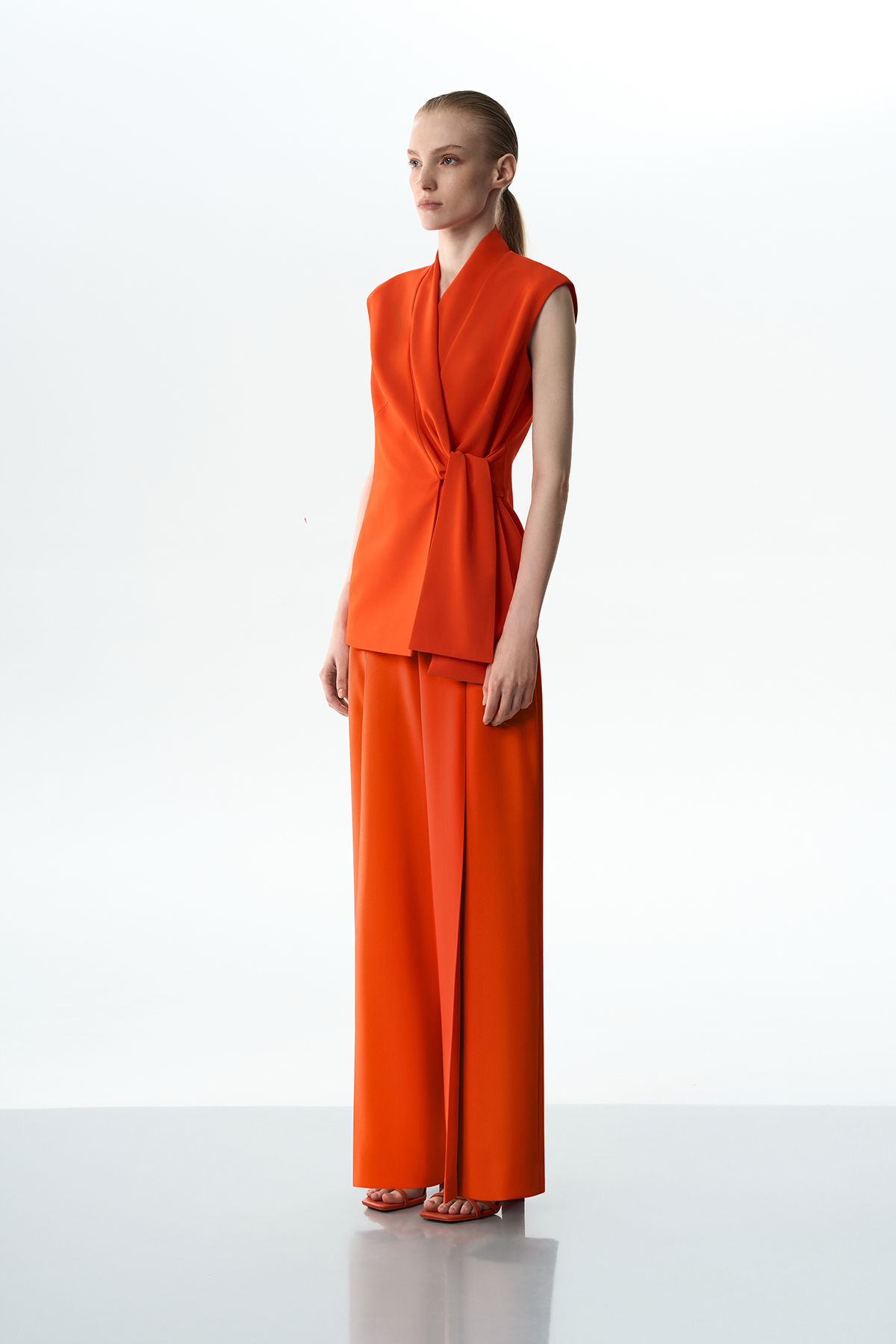 Жилет асимметричный VASSA&Co, пол female, цвет red, фото №4