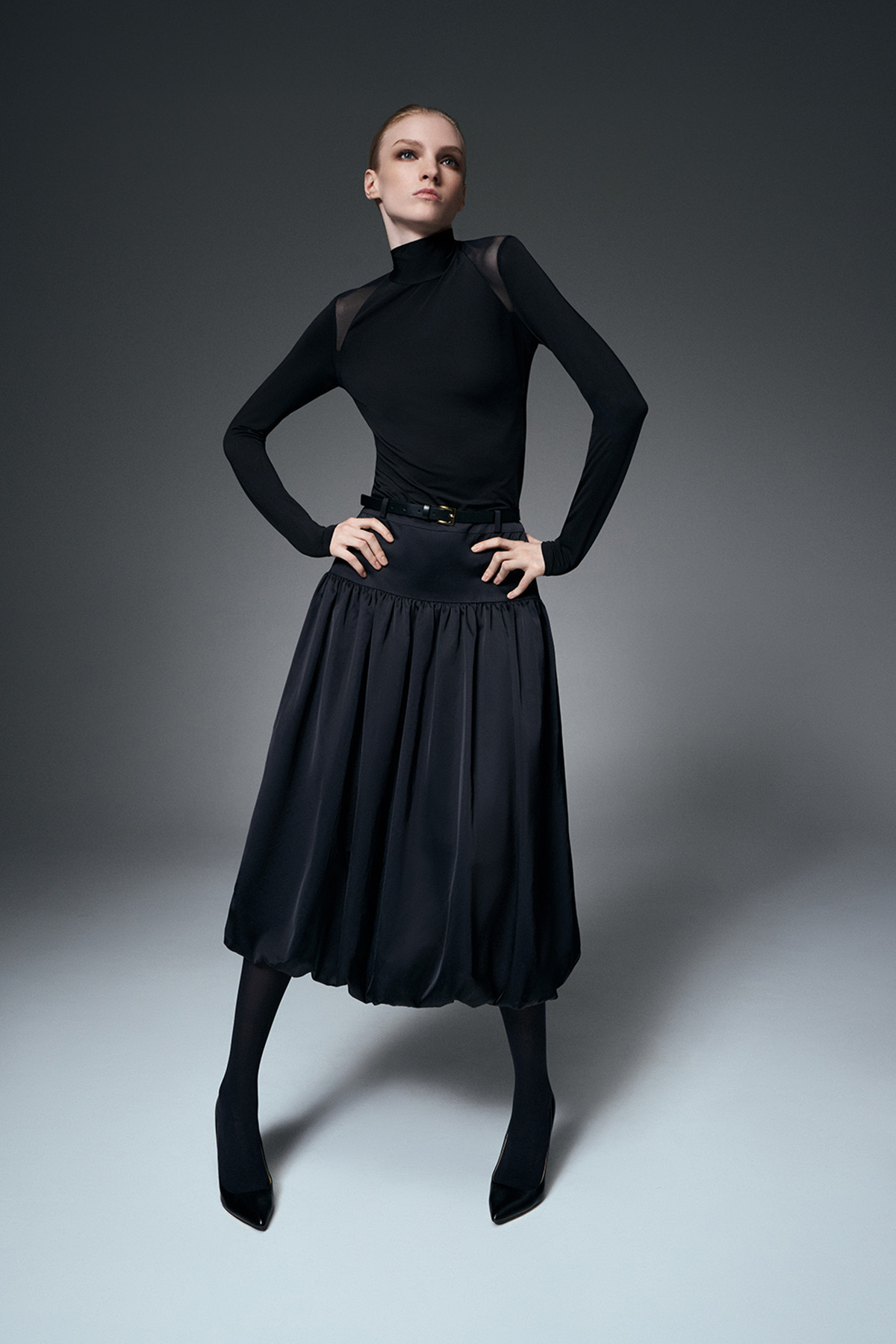 Юбка-баллон VASSA&Co, пол женский, цвет черный, фото №2