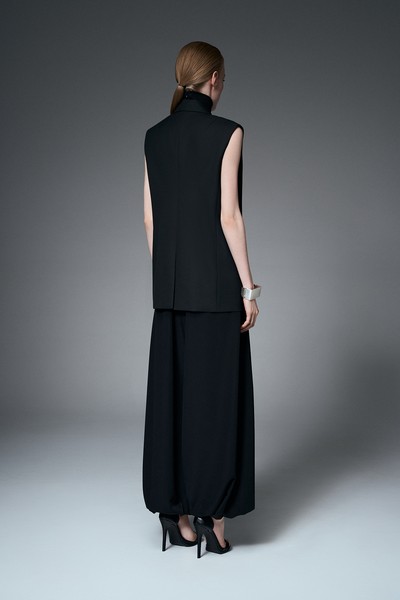 Жилет с бахромой VASSA&Co, пол женский, цвет черный, фото №5