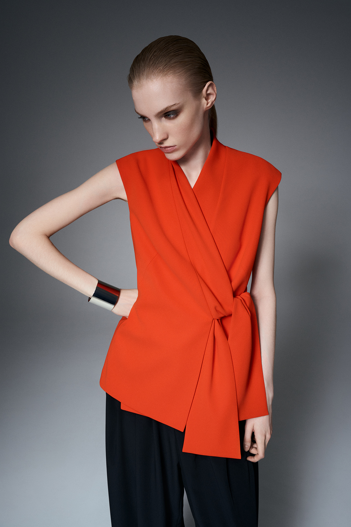 Жилет асимметричный VASSA&Co, пол female, цвет red, фото №3