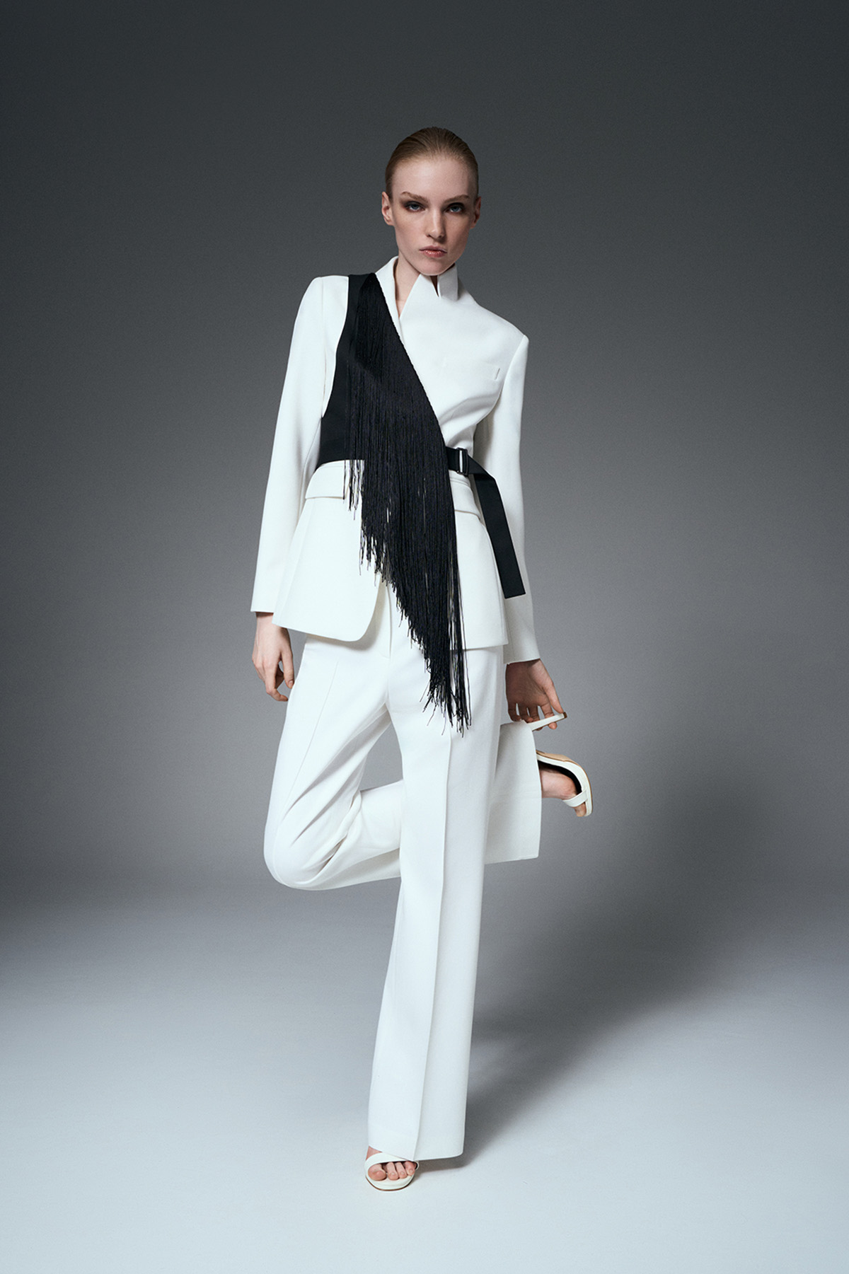 Жилет VASSA&Co, пол женский, цвет черный, фото №4