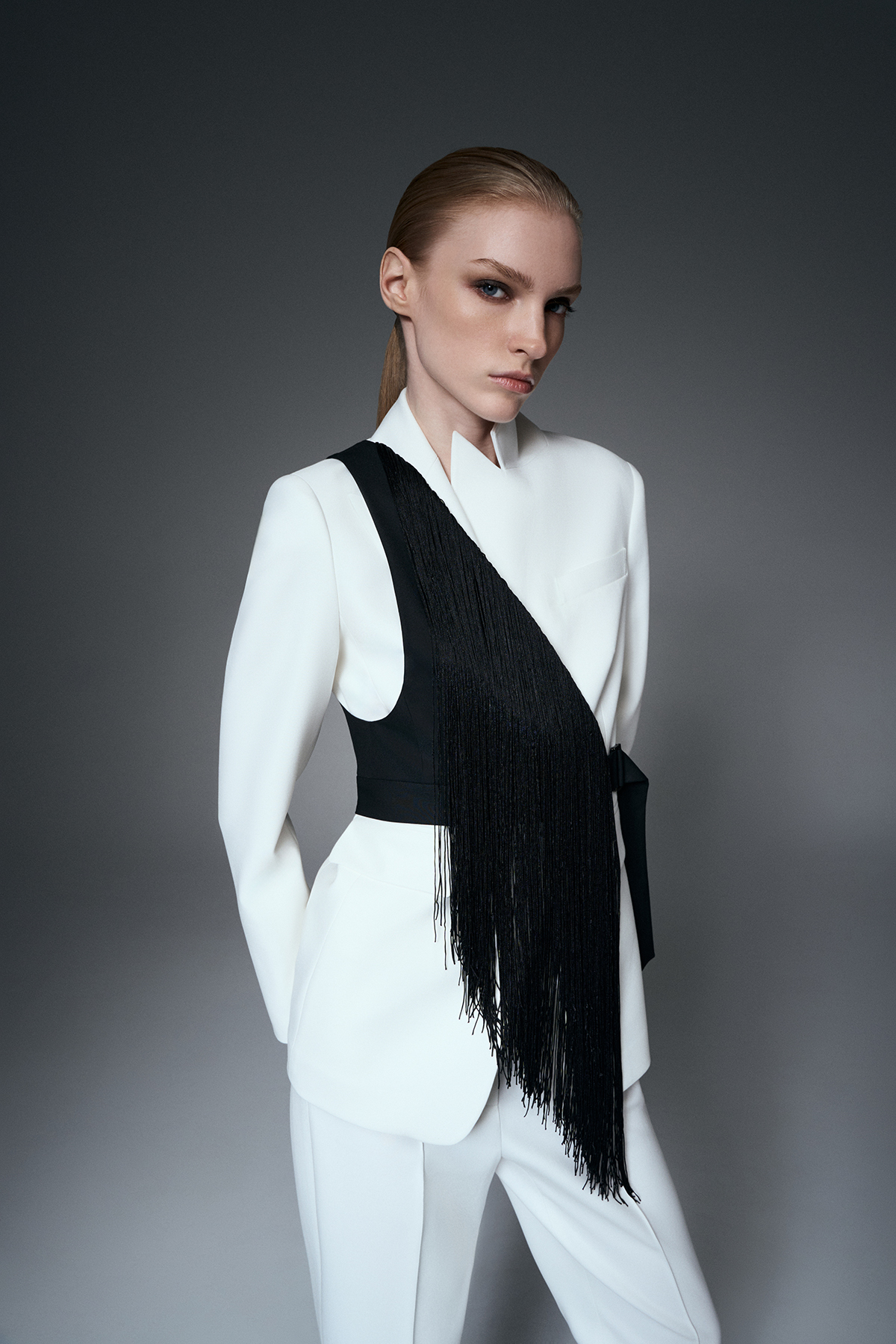 Жилет VASSA&Co, пол женский, цвет черный, фото №5