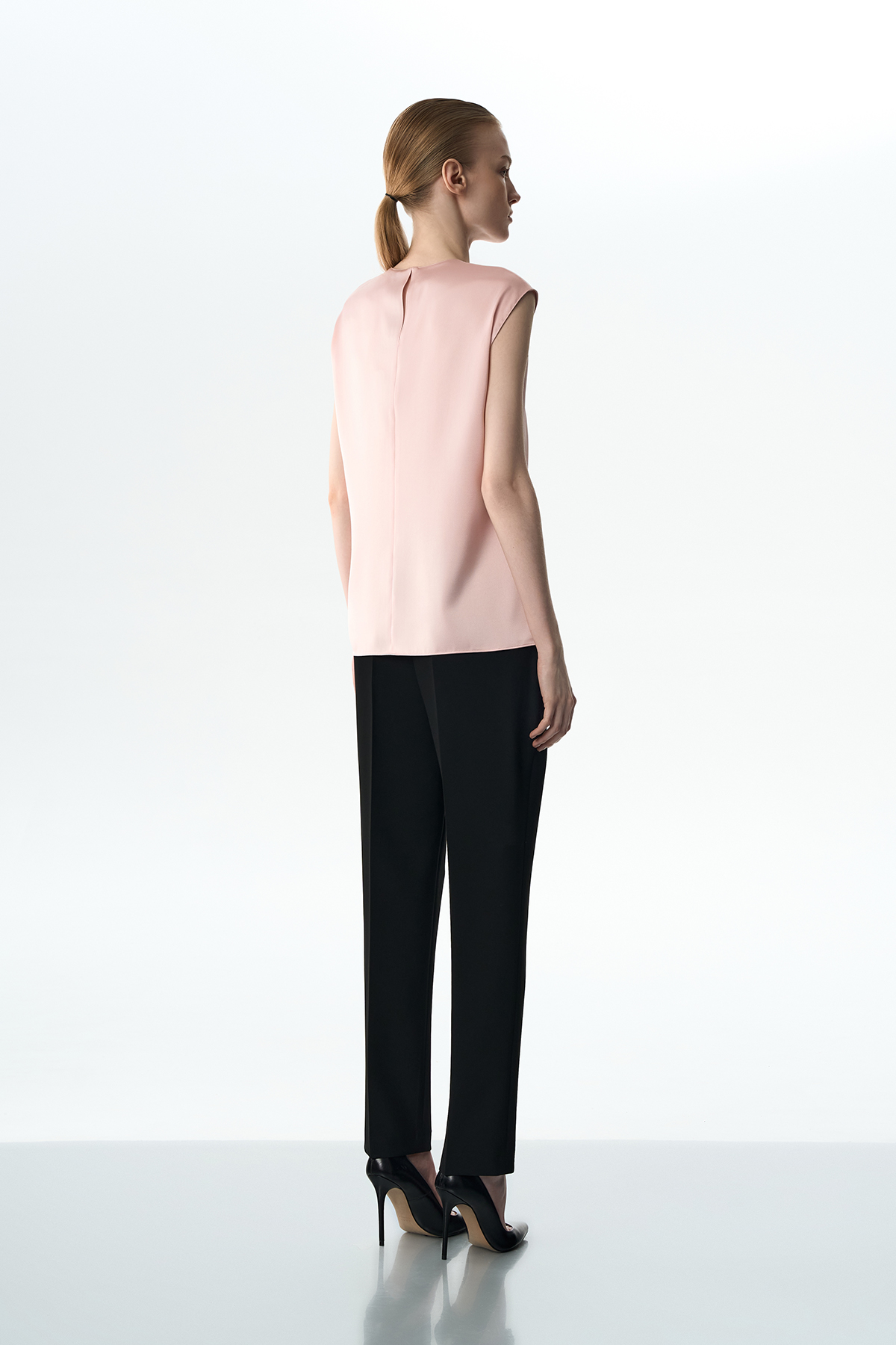 Блузка розовая VASSA&Co, пол женский, цвет розовый, фото №4