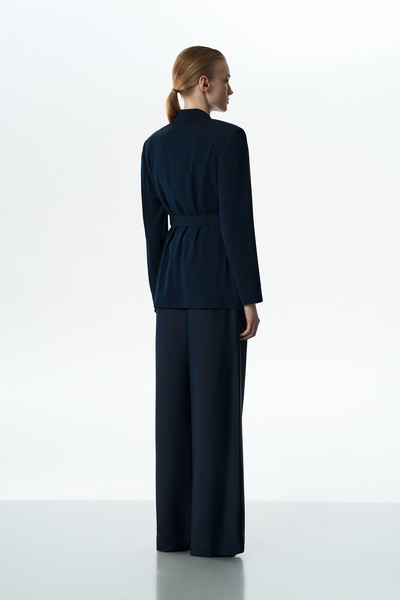 Жакет с облегченной спинкой VASSA&Co, пол женский, цвет синий, фото №5