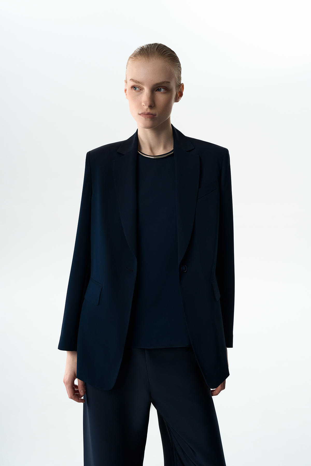 Жакет с облегченной спинкой VASSA&Co, пол женский, цвет синий, фото №4