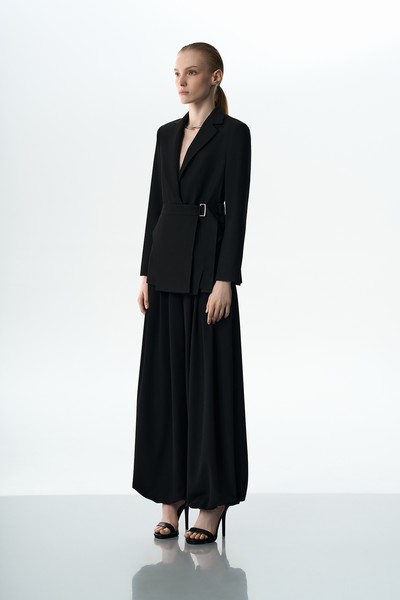 Жакет со съемной деталью VASSA&Co, пол female, цвет black, фото №2