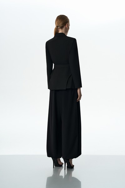 Жакет со съемной деталью VASSA&Co, пол female, цвет black, фото №4