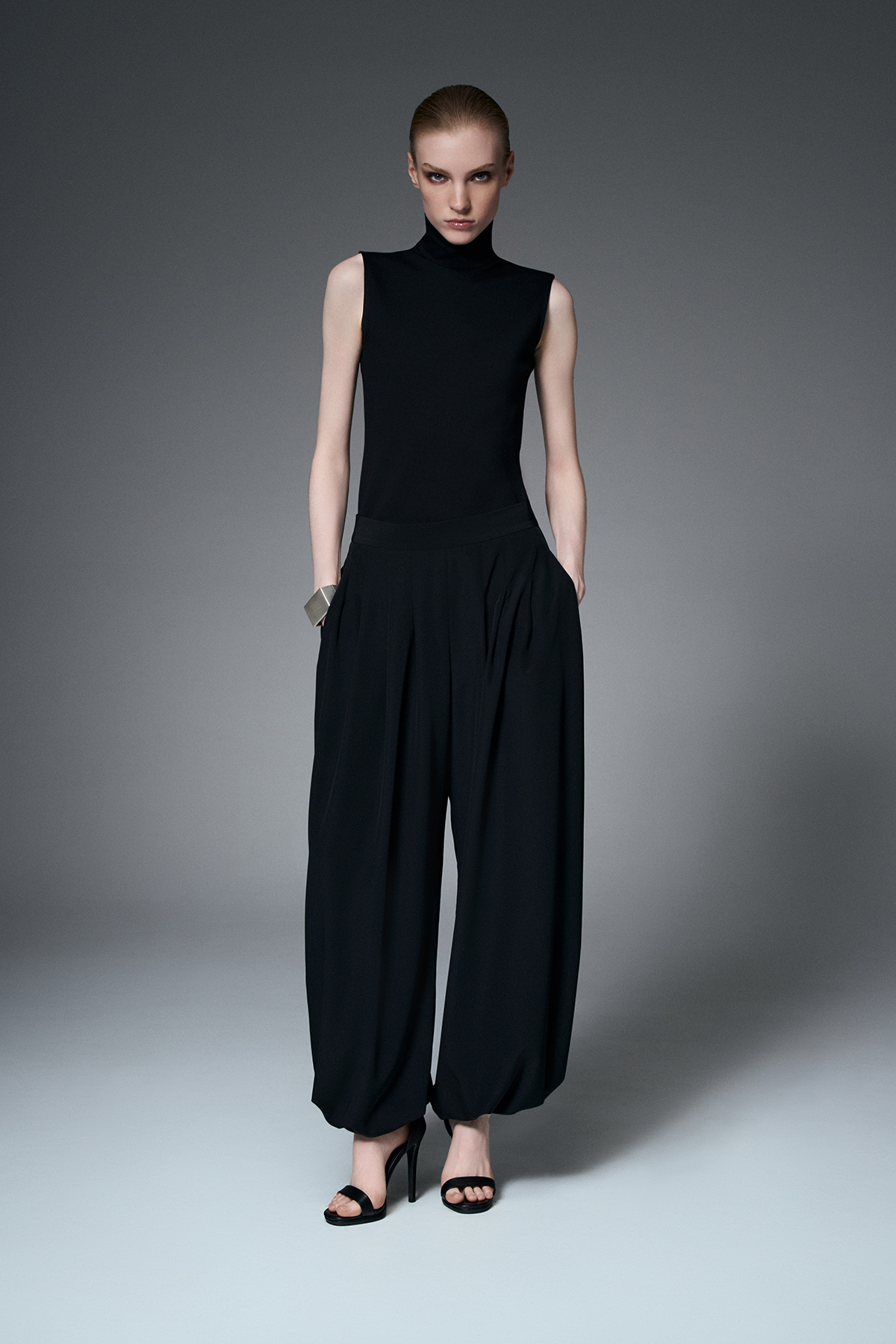 Брюки-алладины , пол female, цвет black, фото №3